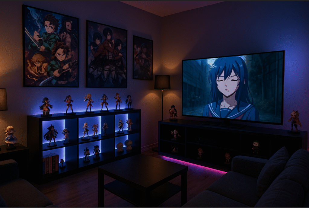 anime-izleme-odasi-2025-dekorasyon-fikirleri-1024x689 2025’in En Havalı Anime İzleme Odası: Evde Nasıl Hazırlanır?