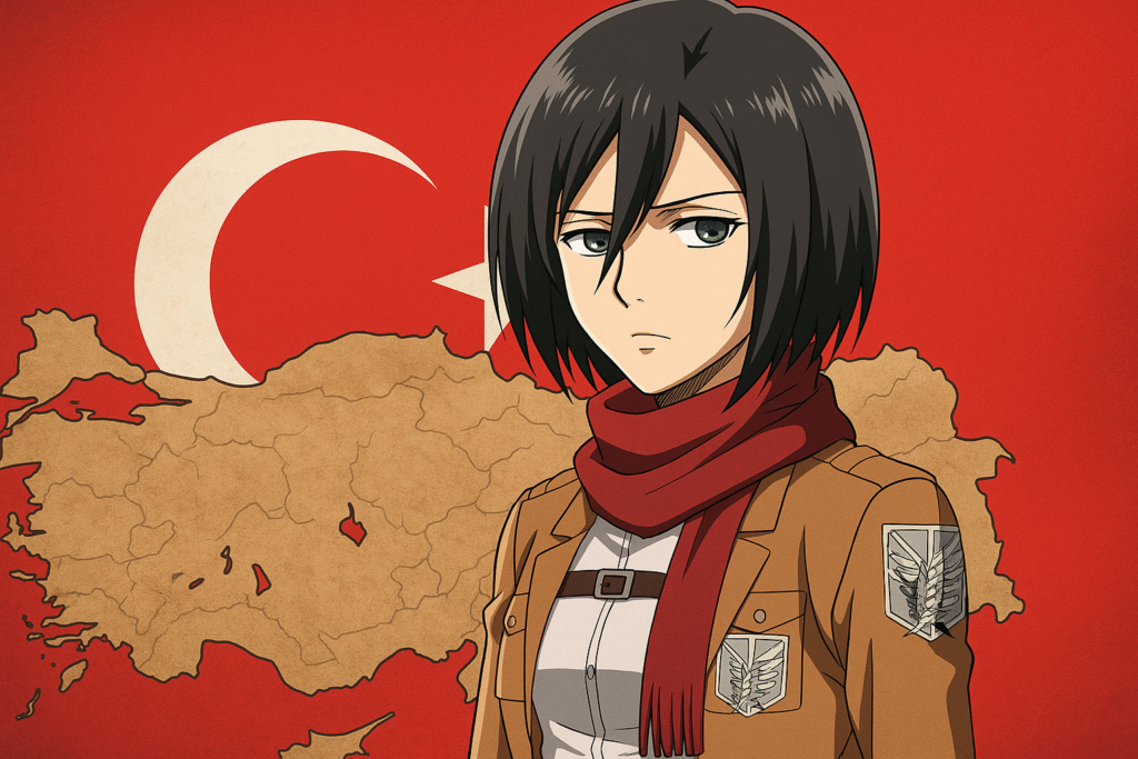 attack-on-titan-mikasa-turkiye-bayrak-arka-plan-2025-1024x683 7 Şaşırtıcı Attack on Titan Türkiye göndermeleri [2025 Güncel]