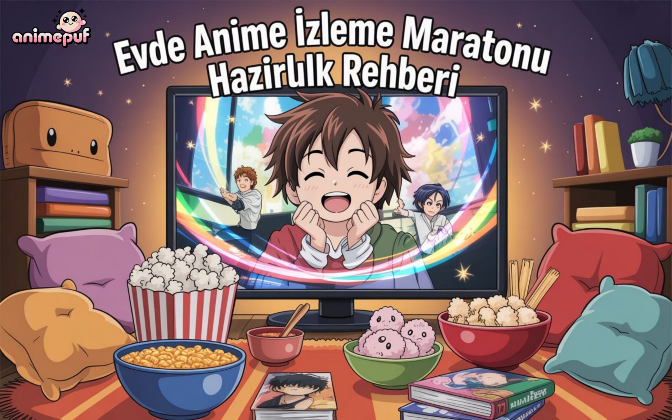 Anime maratonu için gereken itemler
