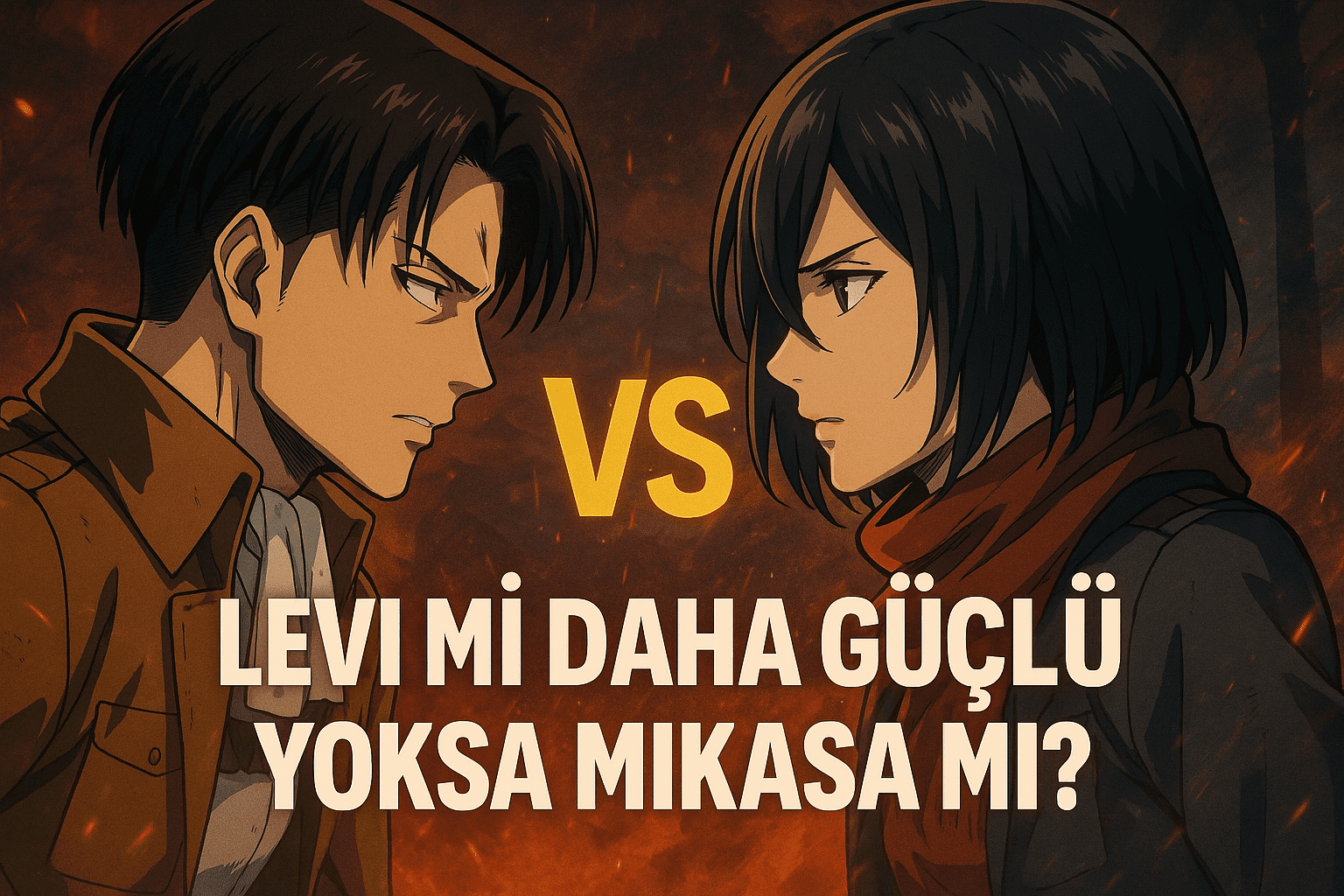 Levi mi daha güçlü yoksa Mikasa mı? Anime tarihinin en efsanevi “VS” kapışmasında, iki Ackerman karşı karşıya: Kazananı Titanlar bile tahmin edemiyor!